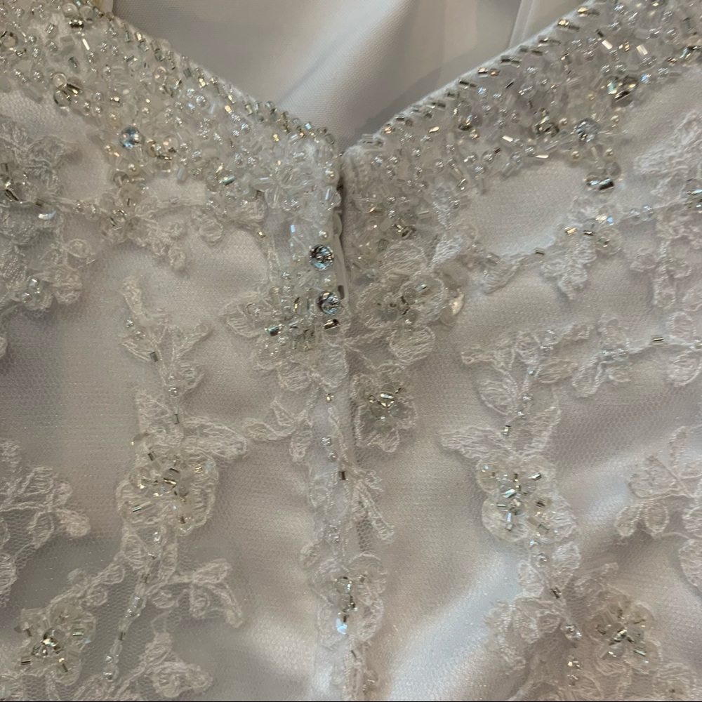 Moonlight Crystal Mermaid Wedding Dress Size 10 - Picture 14 of 16